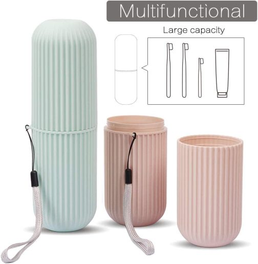 Portable Travel Toothbrush & Toothpaste Storage Case