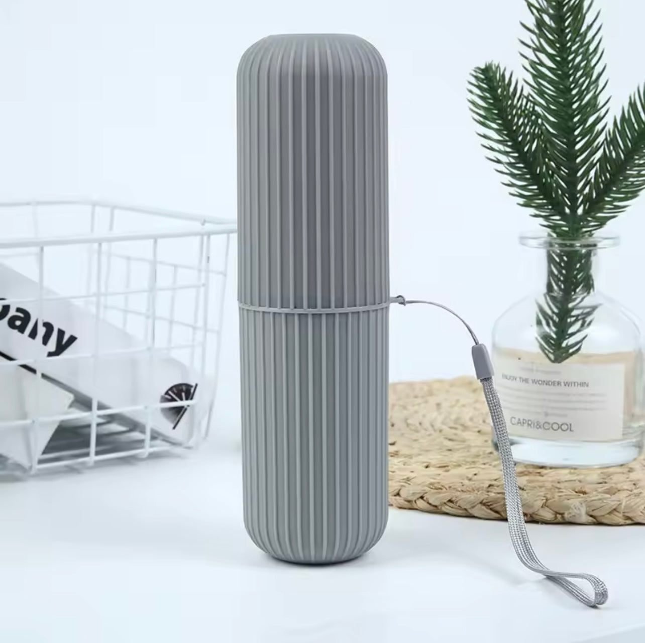 Portable Travel Toothbrush & Toothpaste Storage Case