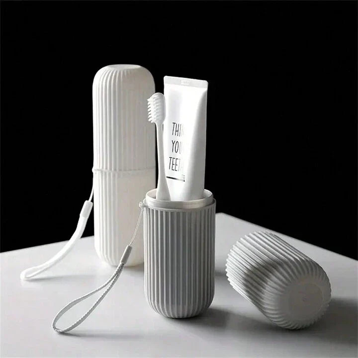 Portable Travel Toothbrush & Toothpaste Storage Case